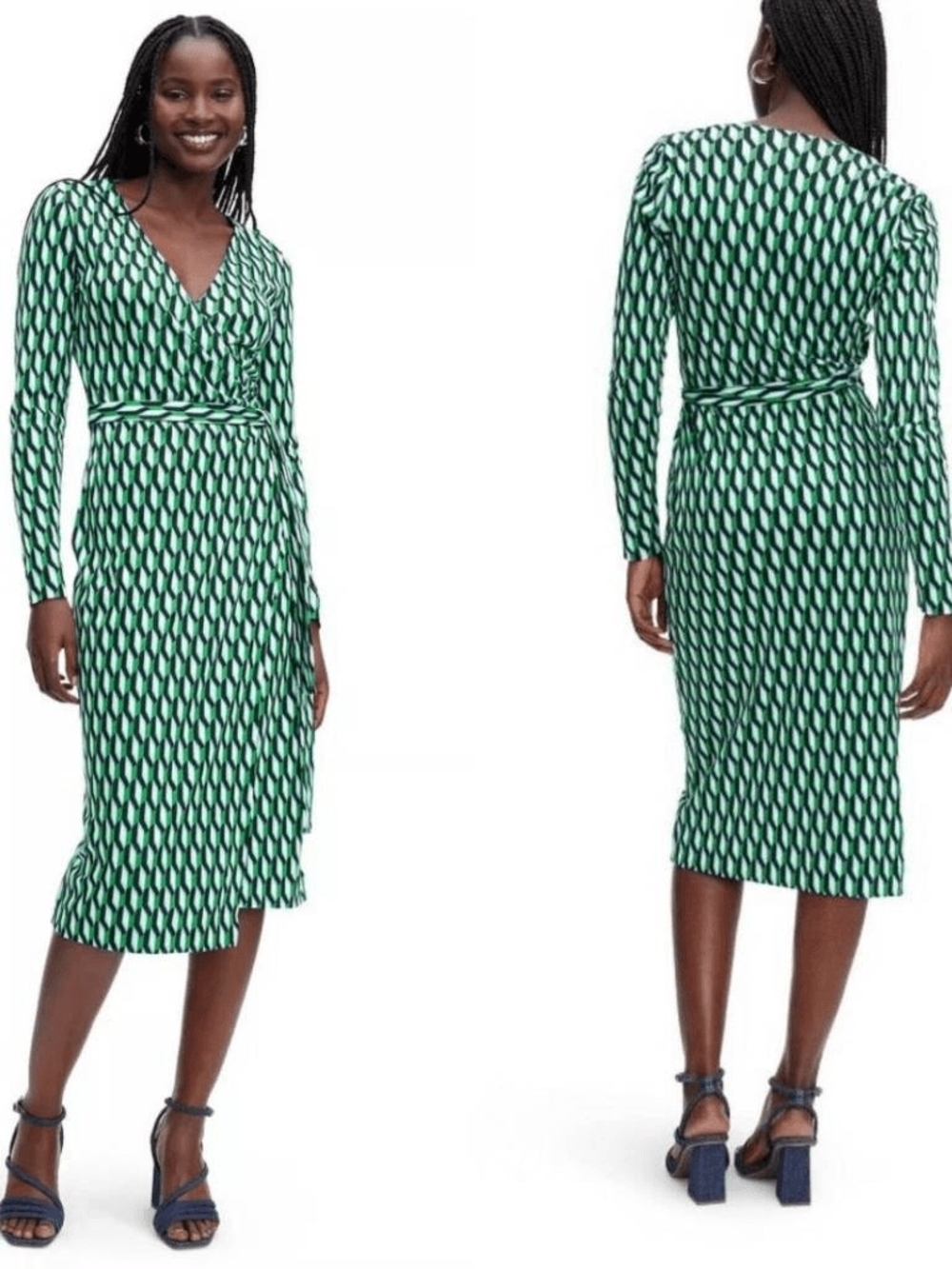 Diane von Furstenberg for Target long-sleeve midi wrap dress Size 4X